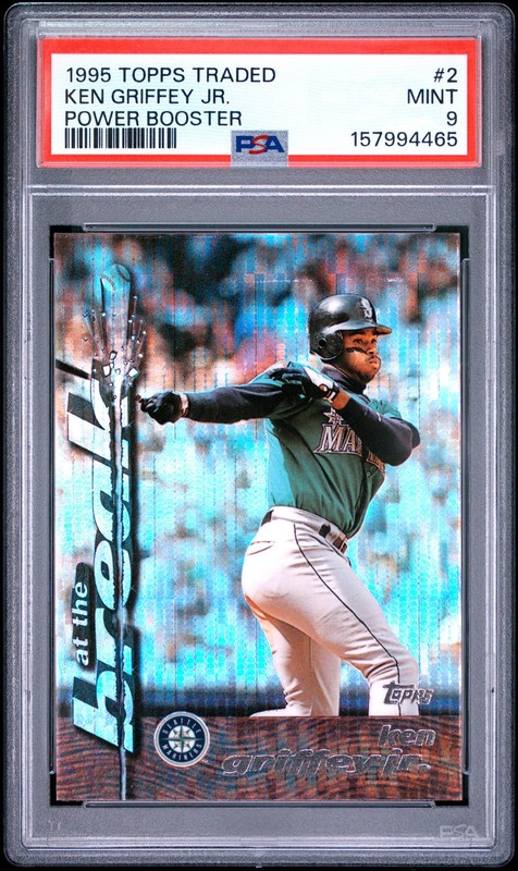 1995 TOPPS TRADED POWER BOOSTER #2 KEN GRIFFEY JR. PSA 9