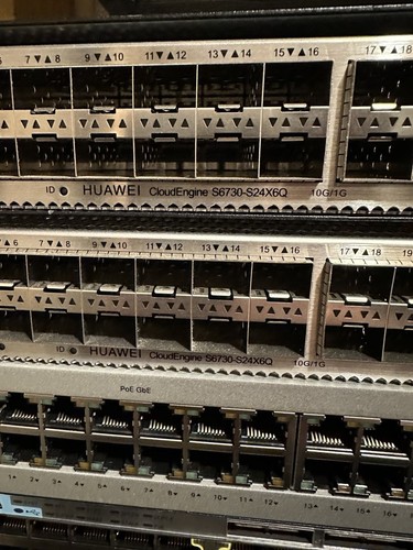 🔁 Commutateur Huawei S6730-S24X6Q Occasion- 24x10GE + 6x40GE - Double PSU 🔁 - Afbeelding 3 van 3