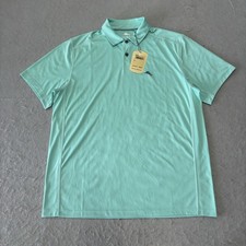 Tommy Bahama Performance Polo Mens M Antigua Sky Blue Golf SS Stretch Wicking