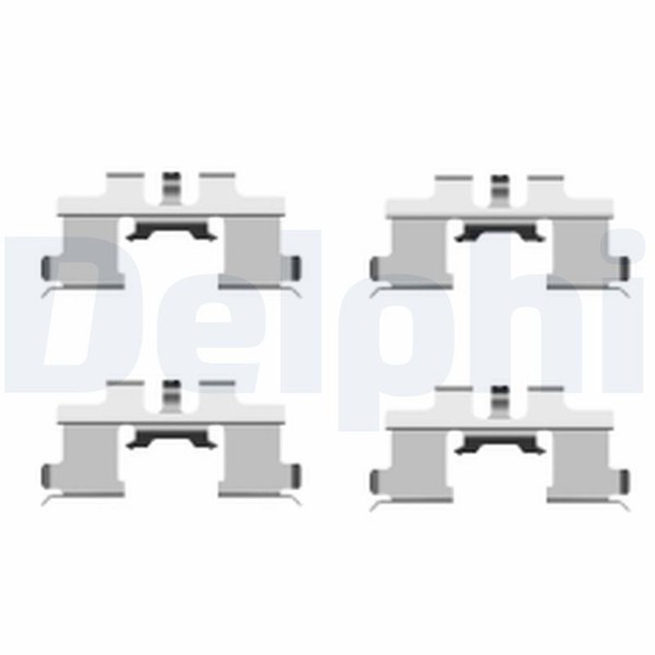 ZubehöRsatz Scheibenbremsbelag Delphi LX0444 FüR Zero Daihatsu ION Mitsubishi 1-image