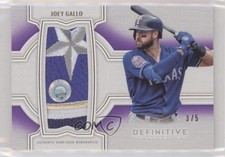 2020 Topps Definitive Collection Jumbo Relic Purple 3/5 Joey Gallo #DJRC-JG 0c3