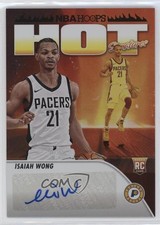 2023-24 Panini NBA Hoops Hot Signatures Rookies Isaiah Wong #HSR-IW Auto 0l1