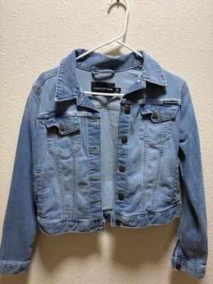 Calvin Klein Jeans Women s Blue Denim Jacket Size S Classic Fit Collared Button