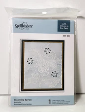 Spellbinders Blooming Sprigs Embossing Folder CEF-006 Cut Emboss Folder Craft