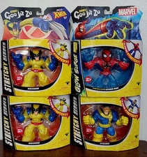 Heroes Goo Jit Zu Marvel Studios X-Men '97 Wolverine Cyclops Spider-Man Stretchy