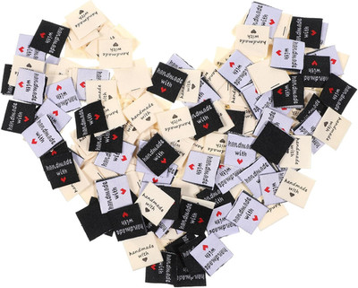 150 Pcs Handmade Sewing Labels - Craft Tags for Clothing, Hats, and Purses