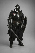 Medieval Knight Full Plate Armor  18-Gauge Steel, Cosplay LARP