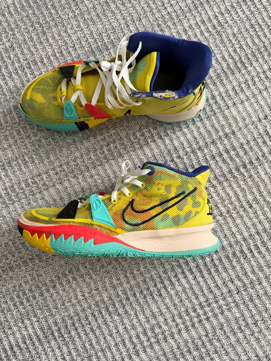 Nike Kyrie 7 '1 World 1 People' Yellow Strike CT4080-700 Size 11.5