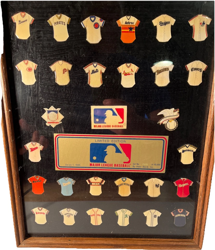 1985 Major League Baseball Jersey Pin Set 26 Teams MLB Peter David (B171) - Image 2 of 3