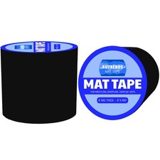 Black Mat Tape, 4 Inch Strong Mat Tape for Wrestling Grappling Gymnastics Jiu...