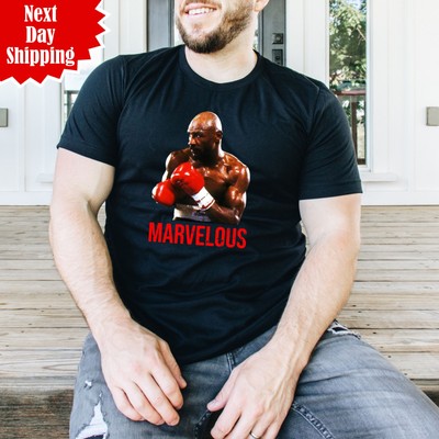 Wunderbares T-Shirt Marvin Hagler Boxer bedruckt Boxen Legende Herren Vintage Tee Top