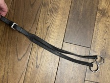 Full Size Black Leather Running Martingale Attachment