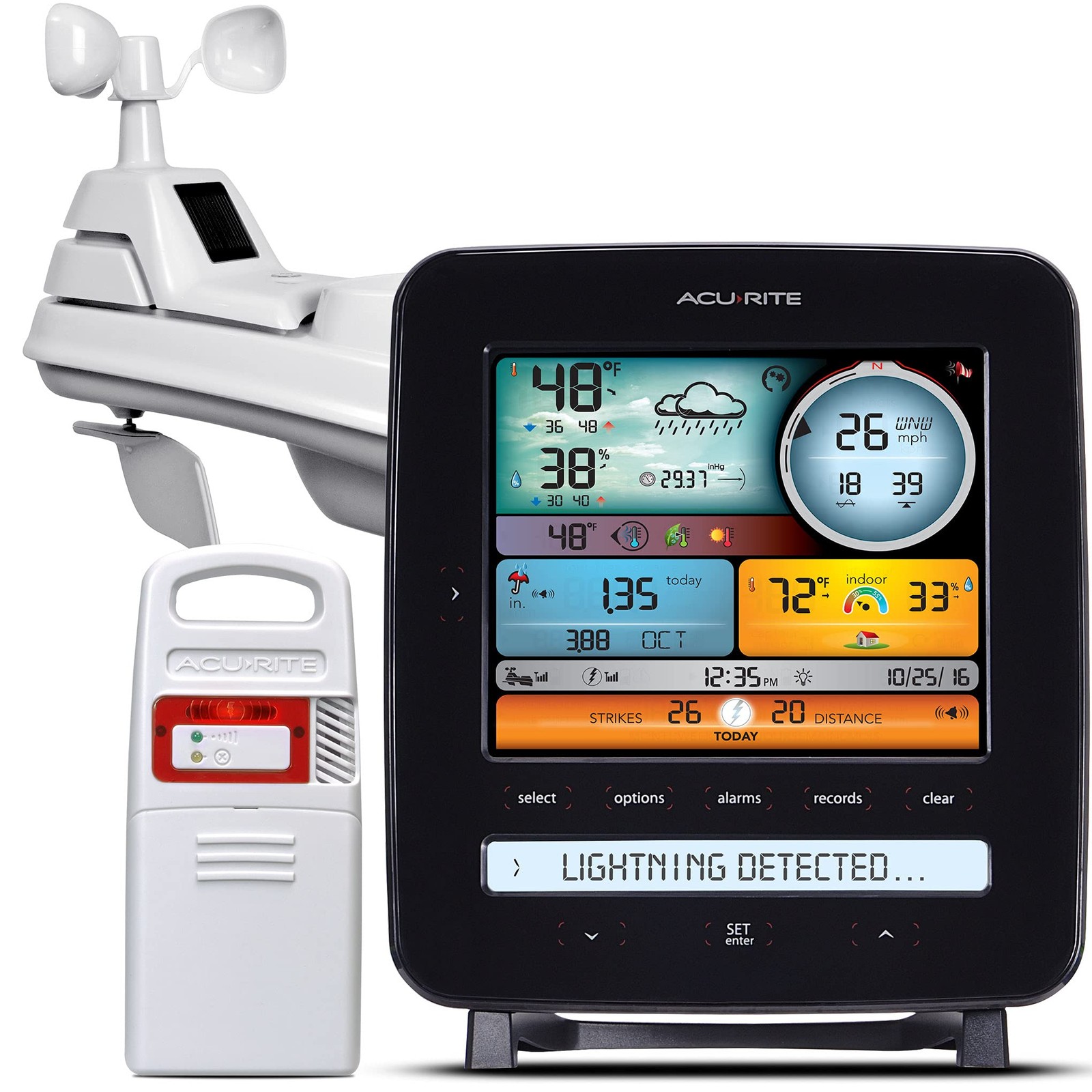 With Lcd Display And Lightning Det...