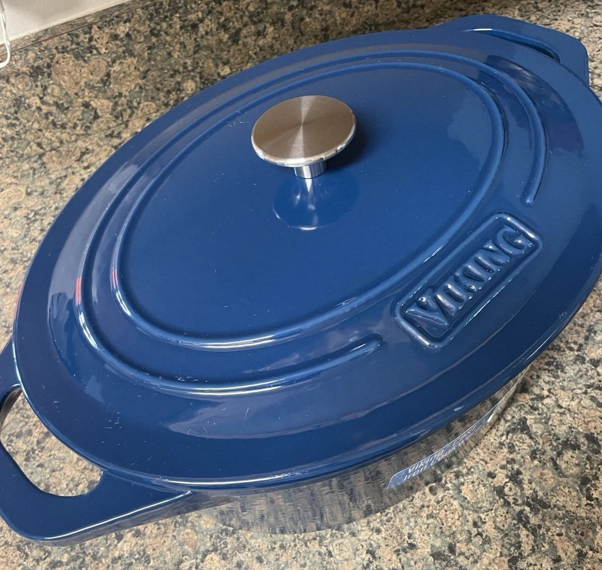 Dutch Oven 7 Qt Enameled Cast Iron Oval Viking New Oval
Opens in a new window or tab