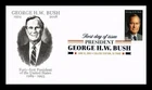 DR JIM STAMPS US COVER PRESIDENT GEORGE H W BUSH MEMORIAM FDC PANDA CACHET