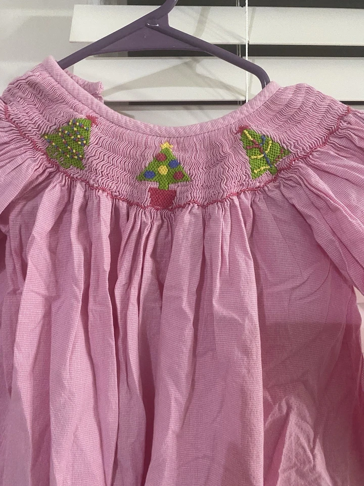 Vestido ajustado de Navidad para niñas de Secret Wishes talla 4 rosa Foto 3 de 4