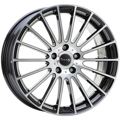 ALUFELGE AVUS AC-M03 FUR VOLKSWAGEN JETTA V, VI 8X18 5X112 BLACK POLISHED JYK