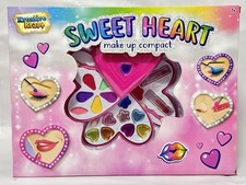 KreativeKraft Sweet Heart Kids Makeup Compact Set 20 Piece Girls Toy Age 7+