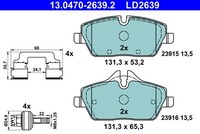 ATE BremsbeläGe Bremsbelagsatz Scheibenbremse FüR BMW I3 I01