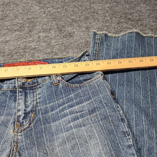 Jeans Vintage Bongo Let Me B Y2K Años 90 Tiro Bajo Estrellas Rayas Suave Botín Acampanado 1 - Imagen 14 de 14