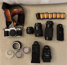 Canon AE-1 Program Camera Accessories UNTESTED