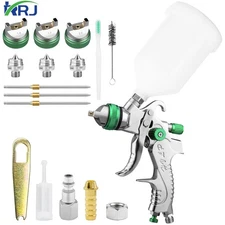 HVLP Auto Paint Air Spray Gun Kit Gravity Feed Car Primer 1.3/1.5/1.8MM Nozzles