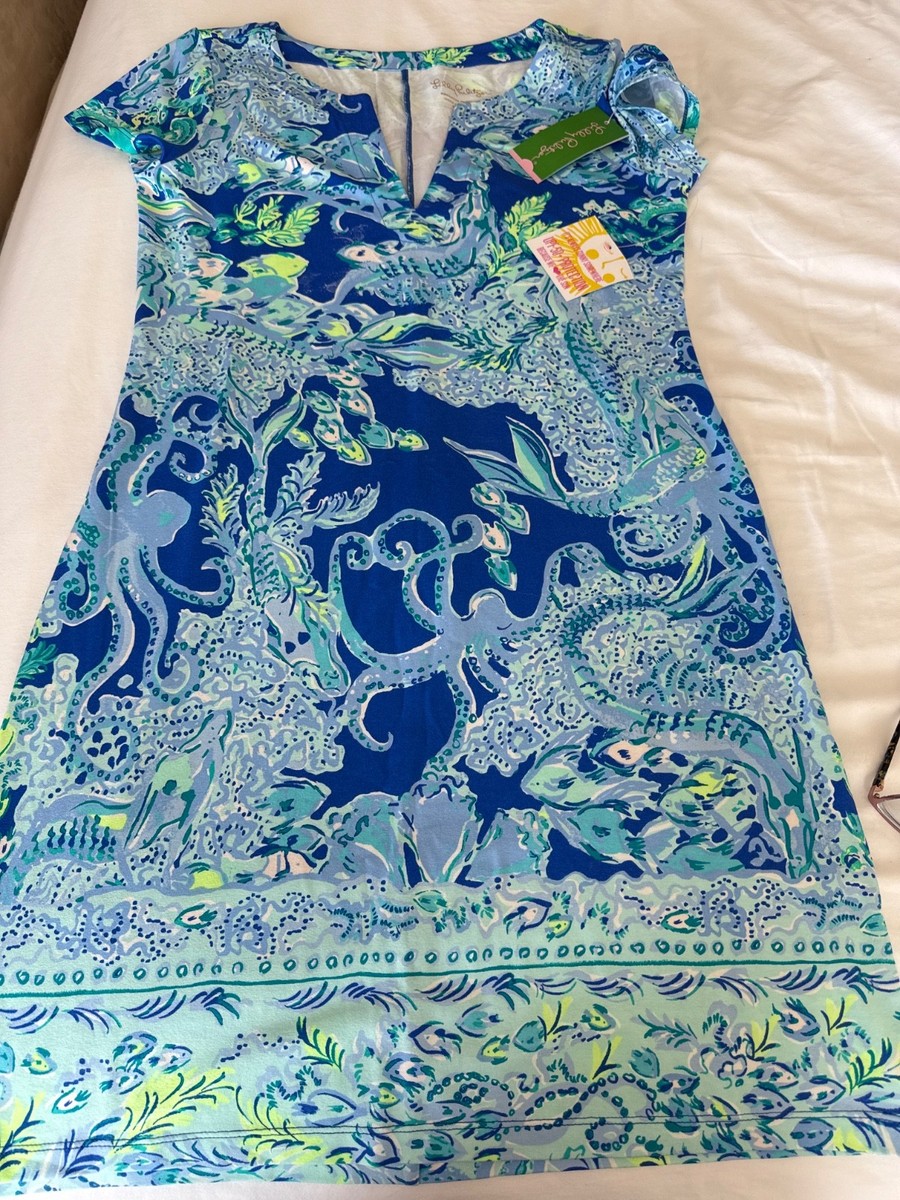 Lilly Pulitzer Sophiletta Dress In Blue Current Sea Sirens Stretch Cruise M | eBay Lilly Pulitzer Sophiletta Dress In Blue Current Sea Sirens Stretch Cruise M | eBay
