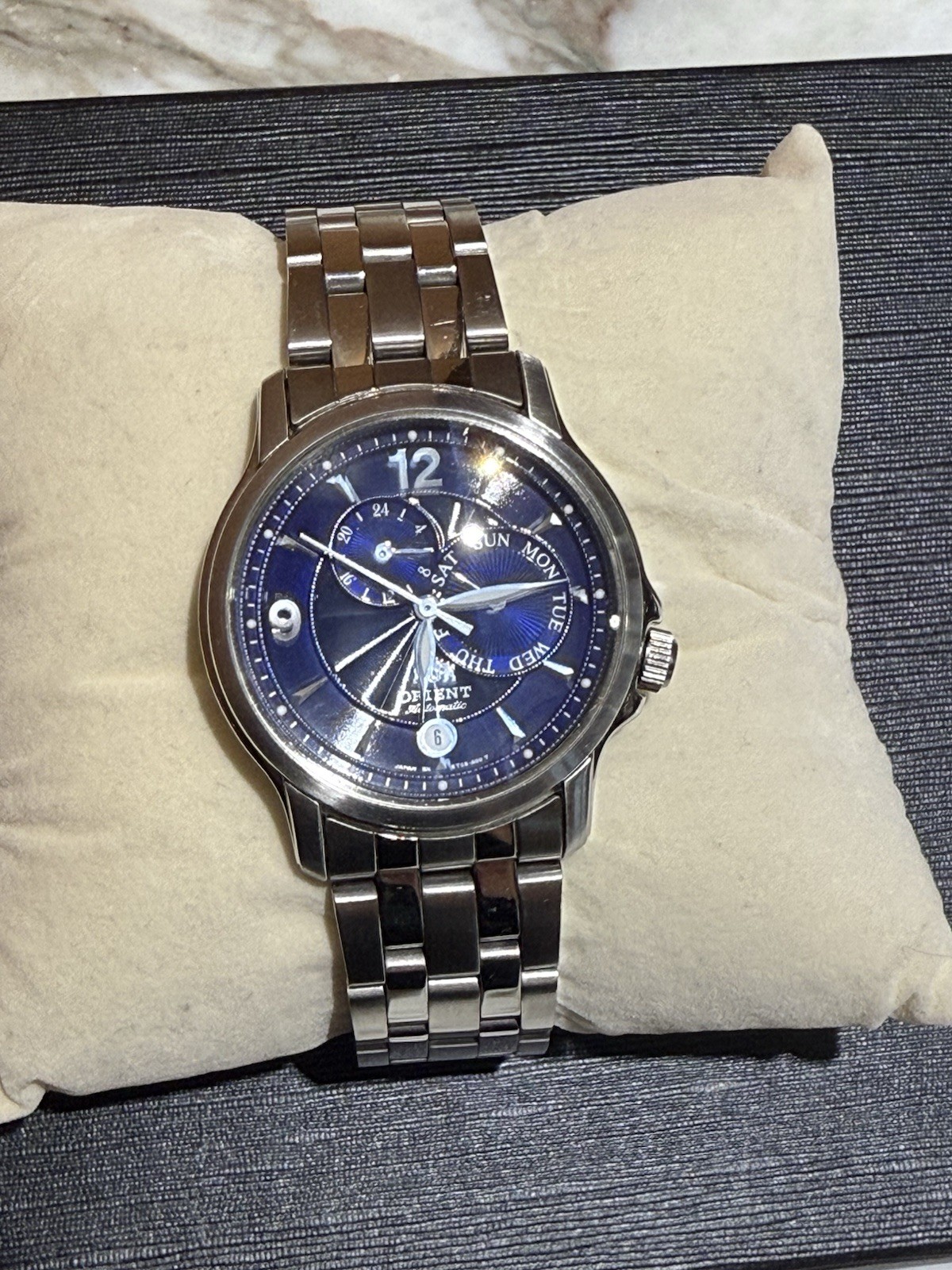 RARE Orient Automatic BLUE Multi-hands Pointer Day - image 2