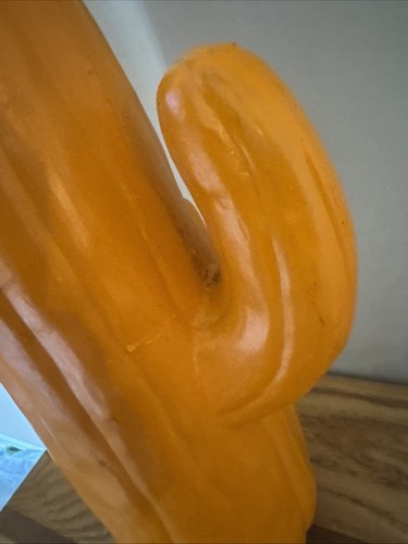 Vintage Halloween Schaumstoff Blasform Orange Saguaro KAKTUS 17" Jack-O-Laterne 2005 - Bild 14 von 21
