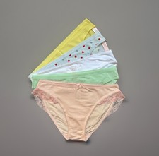 Victoria's Secret Lot 5 sz M Stretch Cotton Bikini Panty Underwear Bundle Pack