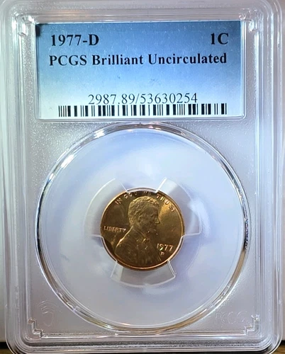 1977-D Lincoln Memorial Cent — photo from another recent sale