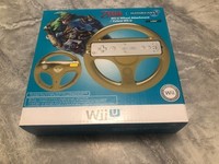 Official Nintendo Wii U Zelda Link Mario Kart 8 Gold Steering Wheel Hori New!!!!