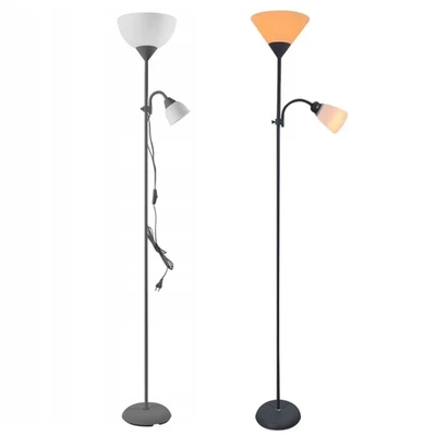 BURAKH Verstellbare Stehlampe Moderne Steh Leuchte für Wohnzimmer Nachttisch Arbeitszimmer