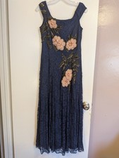 Adrianna Papell Women's Off-The-Shoulder Embellished Midi Dress - Size M