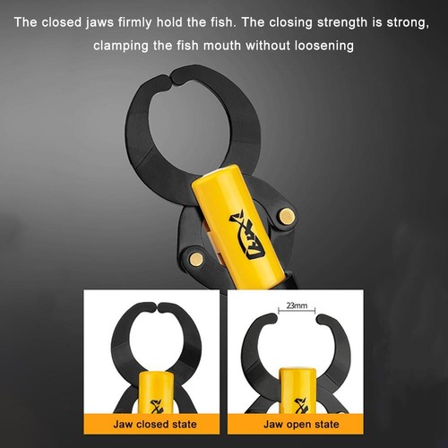 Fish Lip Grabber Portable Fishing Gripper w/ Weight Scale&Ruler Fishing Tool^ - Picture 10 of 21