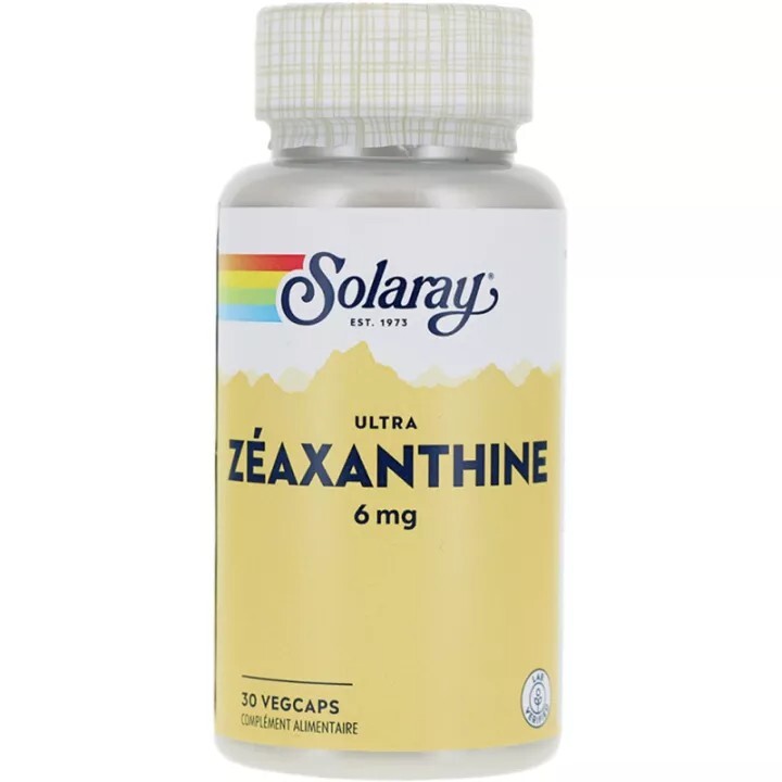 Ultra Zéaxanthine 6mg Solaray antioxydant puissant contre la lumière bleue