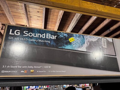 LG Soundbar GX LG OLED Gallery Matching 3.1 Channel Dolby Atmos 420 W
