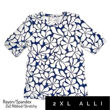 NWT - LuLaRoe - Alli Top - 2XL - Floral