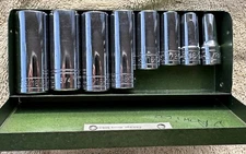 S-K PROFESSIONAL TOOLS 8 PC 3/8 INCH DRIVE SAE SOCKET SET NO. 404 SERIES