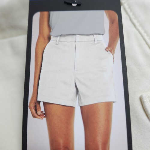 Banana Republic Women's Chino Shorts Green, Blue, White Stretch Mid Rise Size 14 - Picture 17 of 20