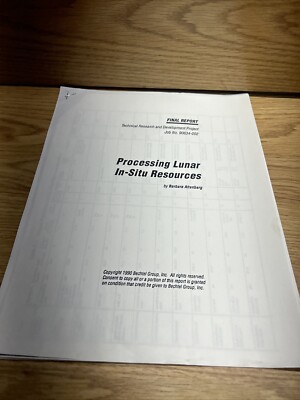 Processing Lunar In-Situ Resources Final Report Rare HTF NASA