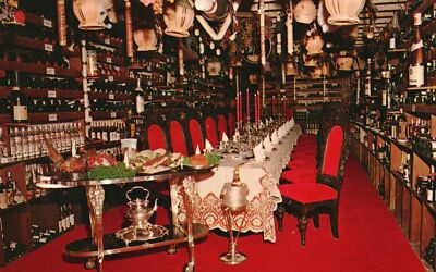 Vintage Postcard Blue Fox Wine Cellar Private Dining Restaurant San Francisco CA