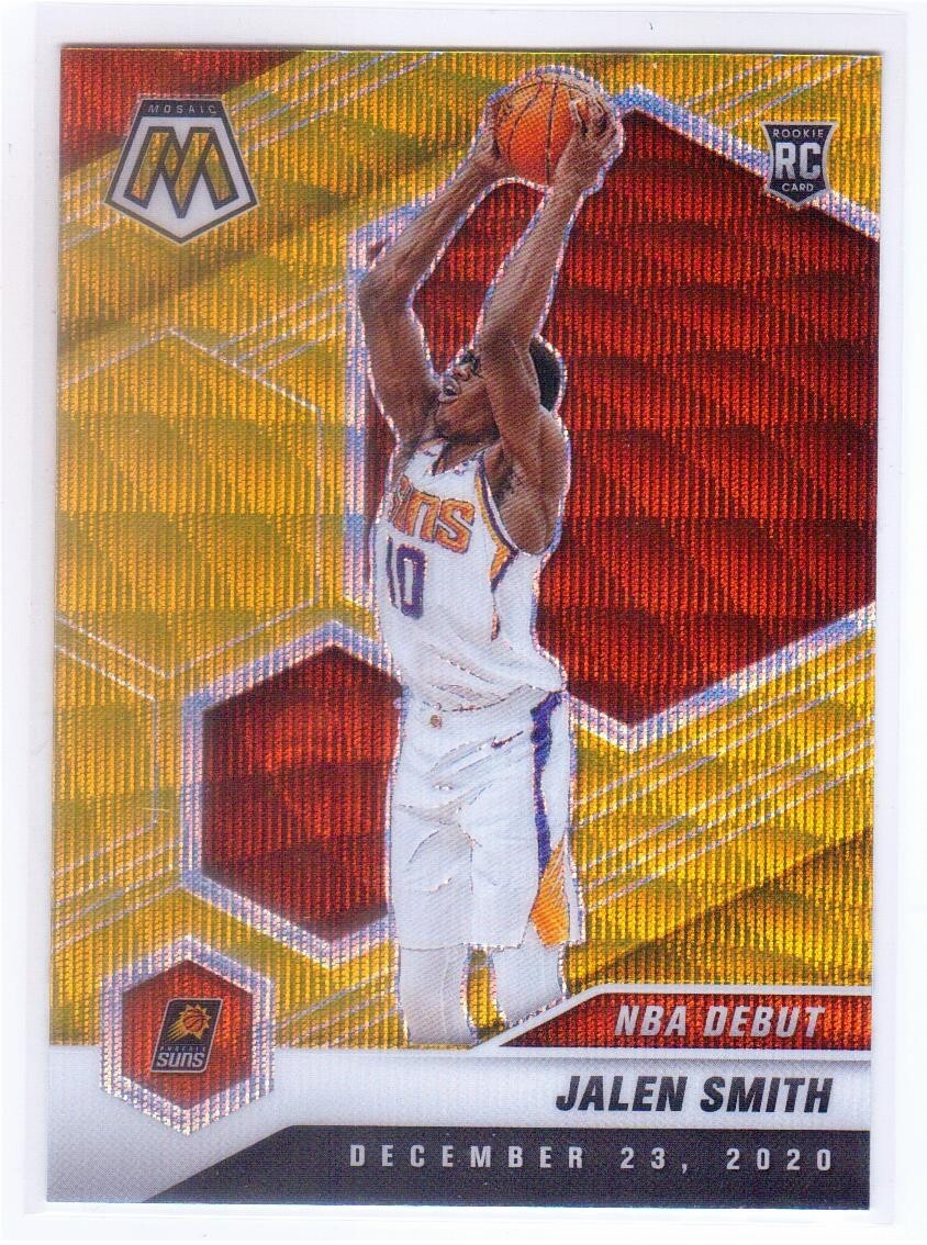 Jalen Smith RC 2020-21 Panini Mosaic NBA Debut Rookie Gold Wave Prizm SP