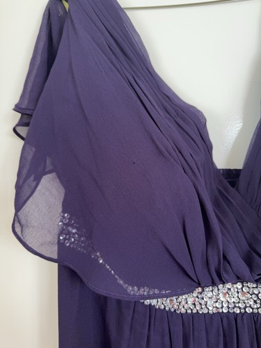 Gorgeous Miss Anne Purple Evening Dress, Ladies Plus Size 26 - Picture 5 of 10