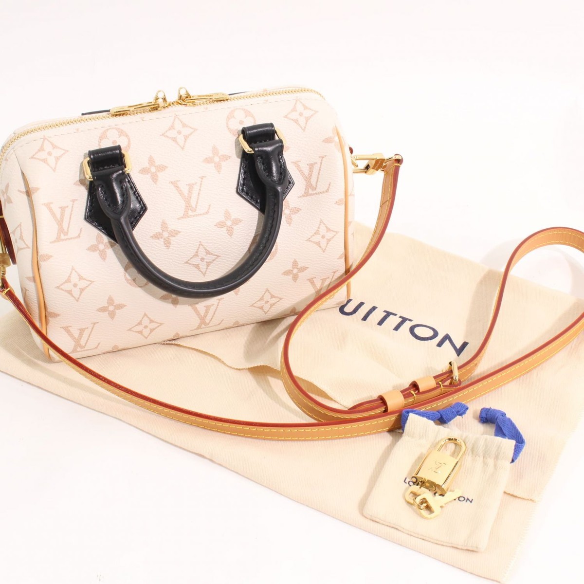 Louis Vuitton M46906 Speedy Bandouliere 20 Monogram Dune Louis Vuitton M46906 Speedy Bandouliere 20 Monogram Dune