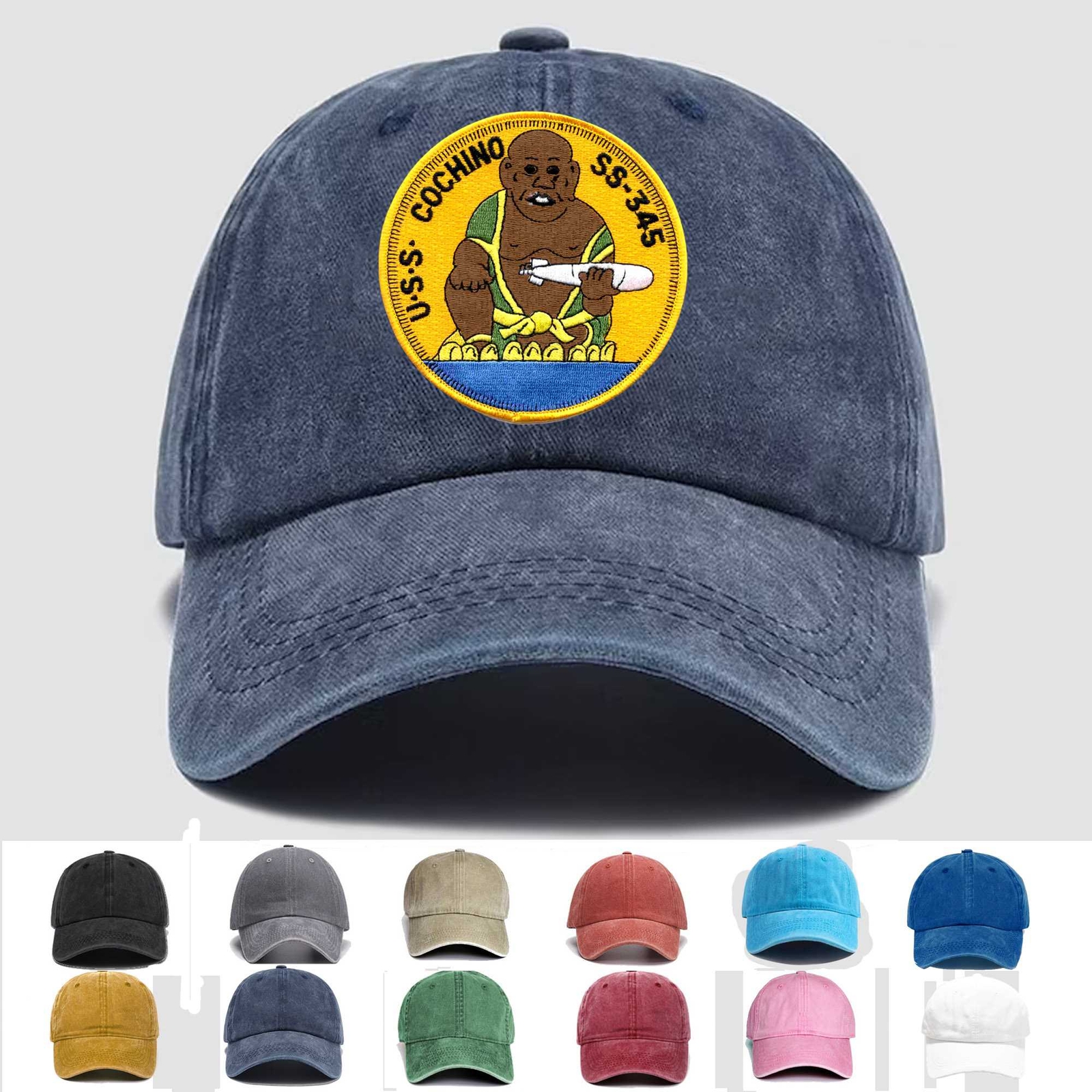 Custom Embroidered Hat SS-345 USS Cochino, Veteran Cap, Trucker Hat, Gift Idea