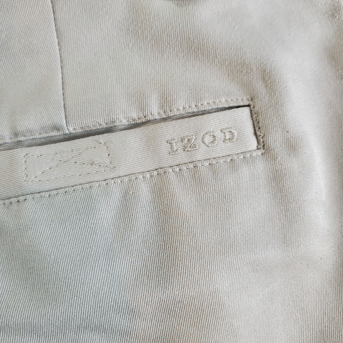 IZOD Shorts Mens 34 Tan Polyester Chino Golf Performance Flat Front Outdoor - Picture 9 of 11