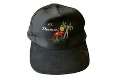 St. Thomas Souvenir Baseball Hat Cap Adjustable Black With Embroidery Design