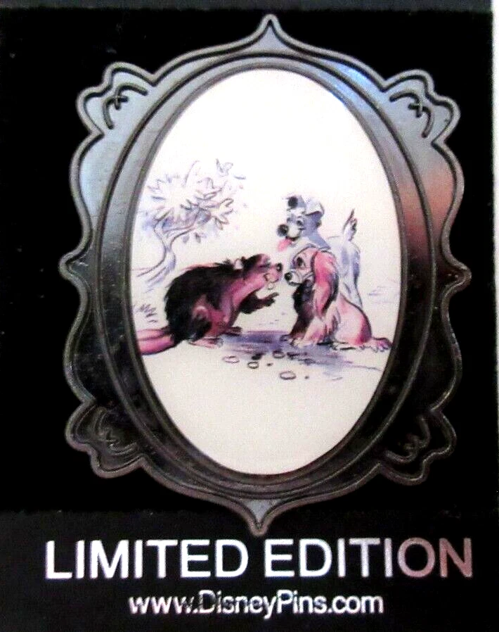 DIS LADY and THE TRAMP SCENE WITH BEAVER 65TH ANNIVERSARY PIN LE 2100 #143233