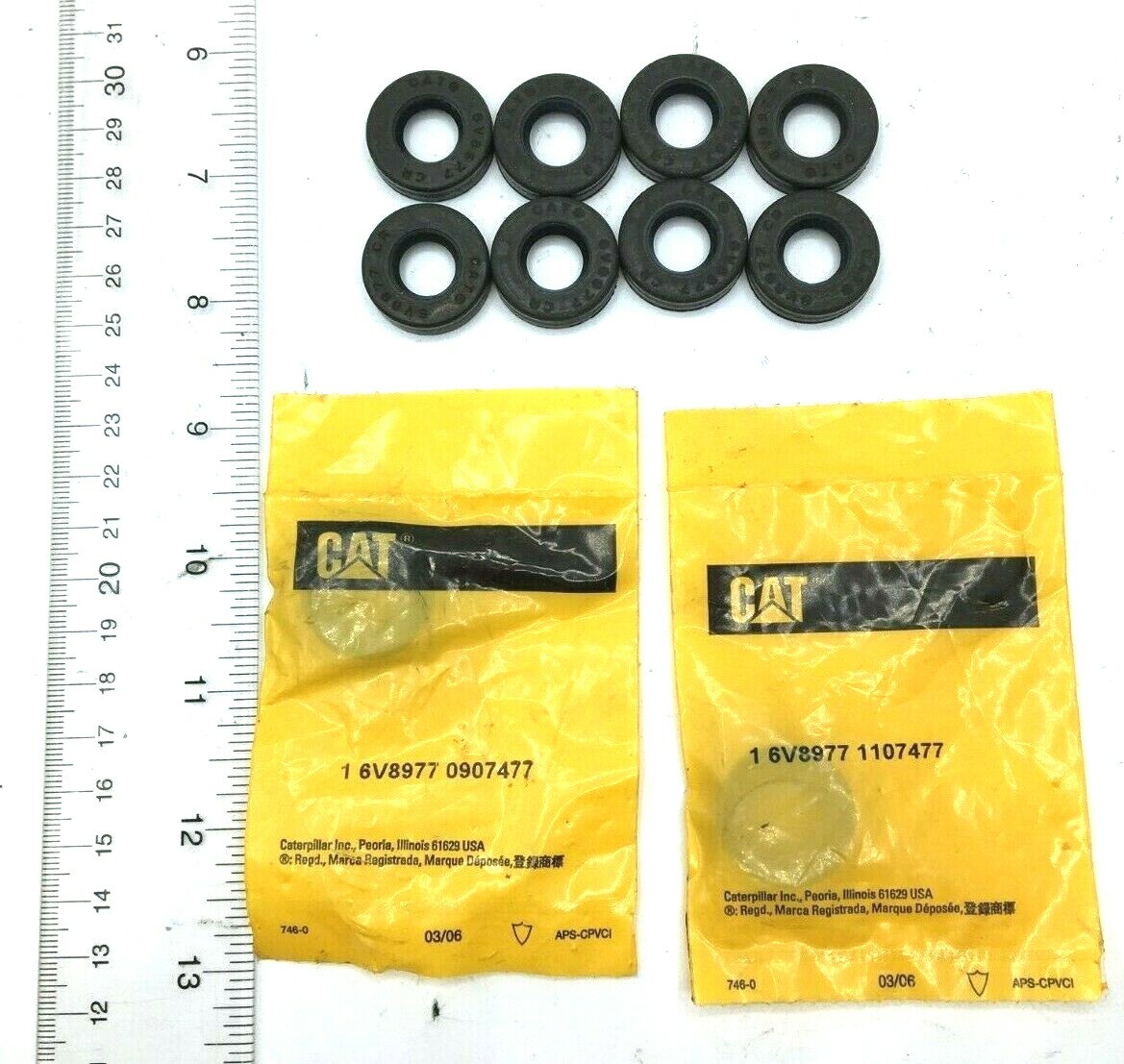 6V8977 CATERPILLAR Seal Lip Lot of 10 Type 6V8977 NEW & NIP Free 